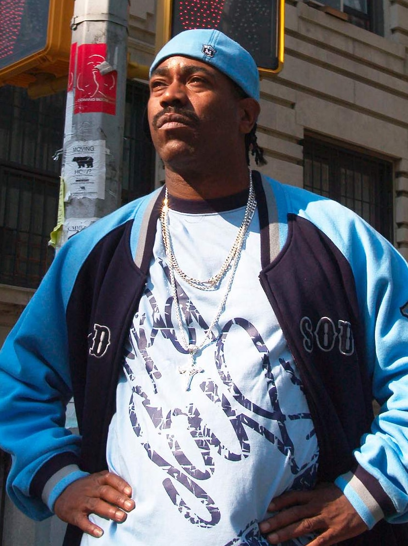 A promotional shot of rapper Kurtis Blow.