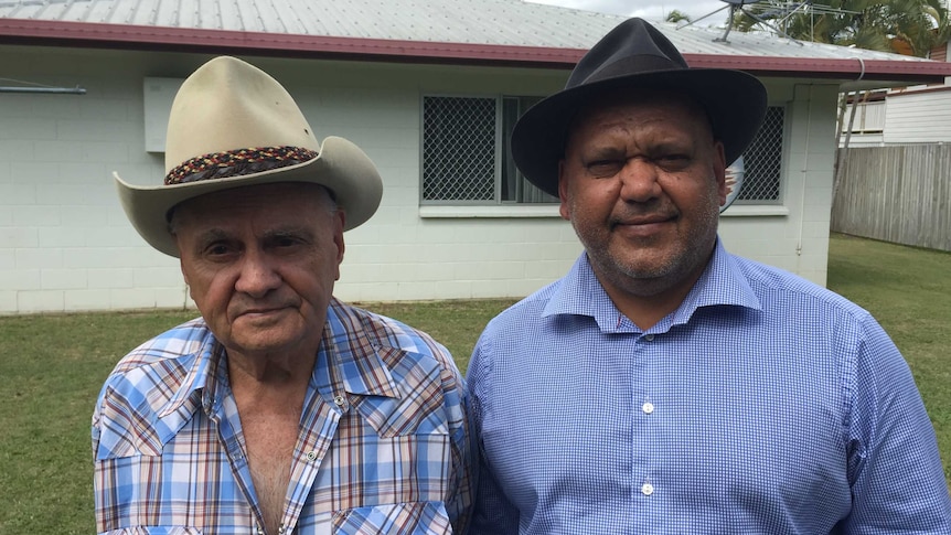 Noel Pearson with his uncle Hans Pearson.