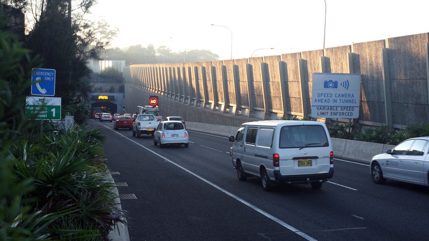 Traffic at the M5 tunnel