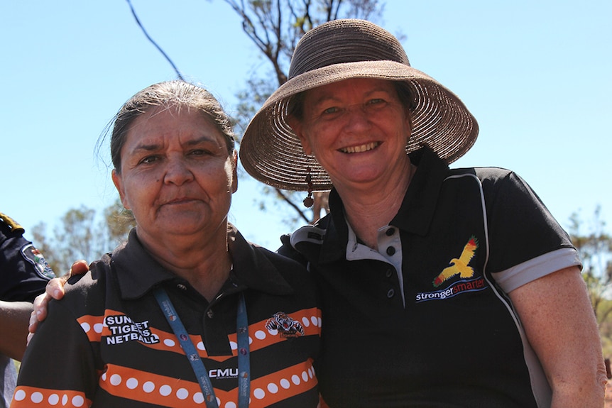 Teachers Jenny Craigie and Tina Butcher and enjoying a day out of the classroom.