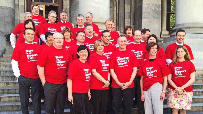 Donning red T-shirts, MPs make a bipartisan show of support for the car industry.