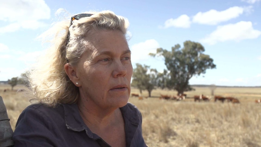 Fiona Simson on her cattle property near Tamworth