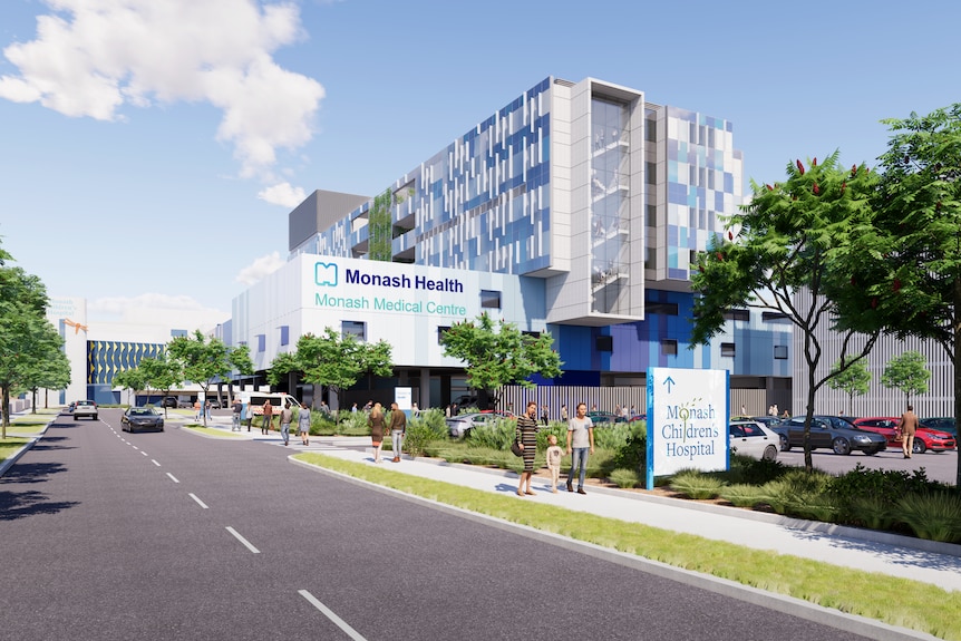 An artist's impression of a new hospital.