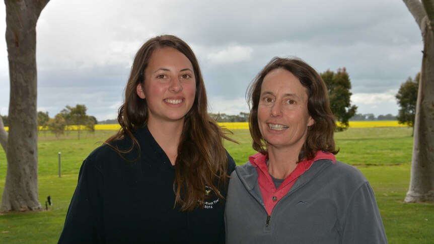 South East farmers Judy and Emma Childs.
