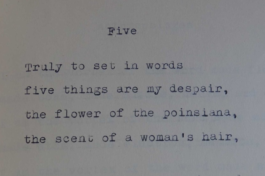 Poem from Lex Banning's manuscript