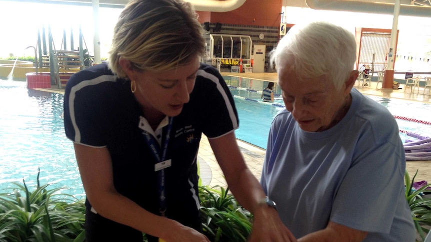 Maureen Noonan with instructor