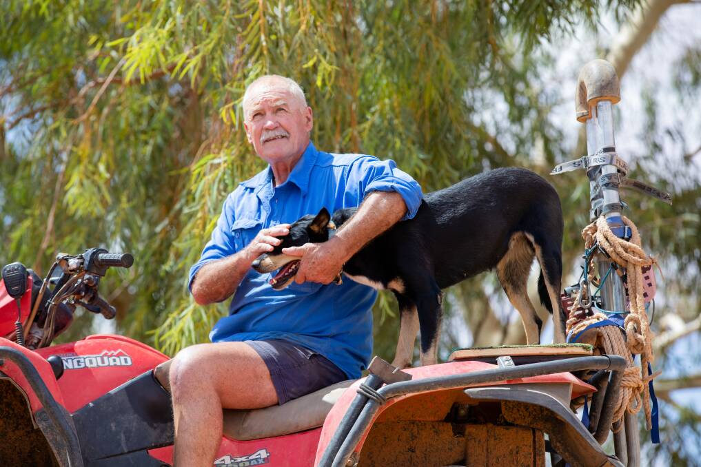 Man sitting on tractor