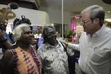 Sorry pressure: Kevin Rudd in Darwin during the election campaign