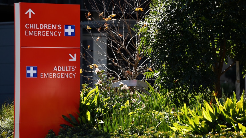 Emergency signs for Westmead Hospital