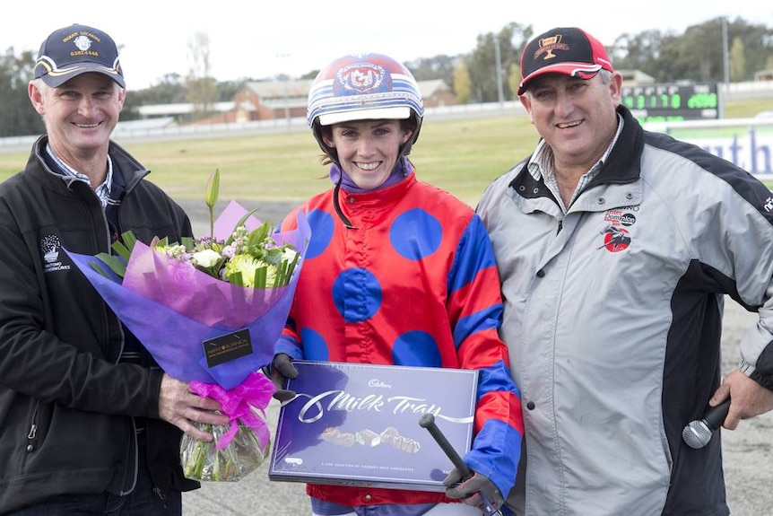 NSW Harness Racing Driver of the Year Amanda Turnbull from Bathurst.