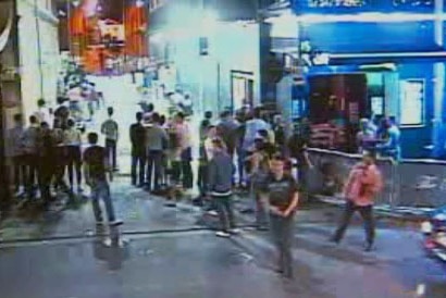 security vision of the street outside nightclub