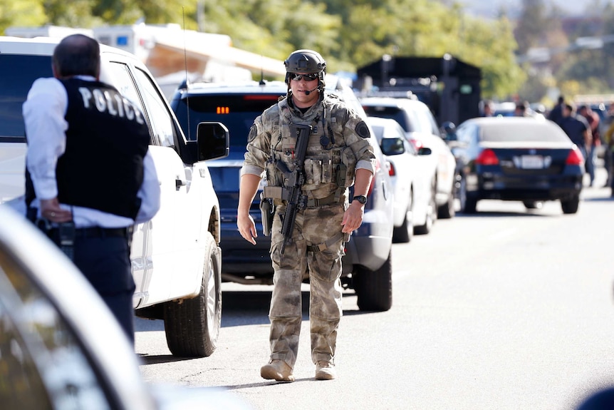 Police patrol San Bernardino shooting