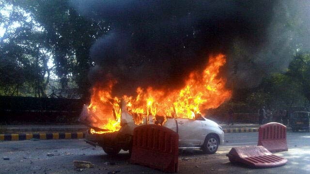 Israeli embassy car bombed in New Delhi