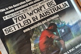 Government newspaper advertisement warns asylum seekers not to come to Australia by boat