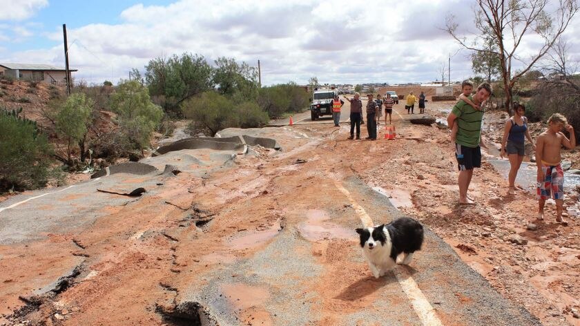 Road buckled after heavy rain last time