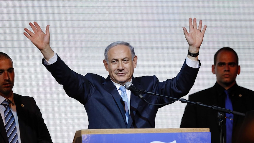 Israeli prime minister Benjamin Netanyahu claims victory in Israel's election