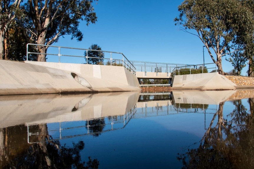 A stormwater drain.