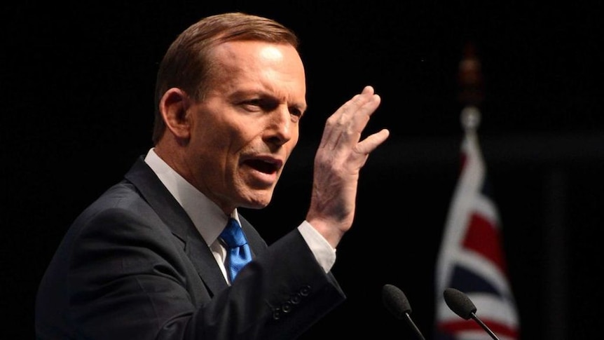 Abbott delivers speech