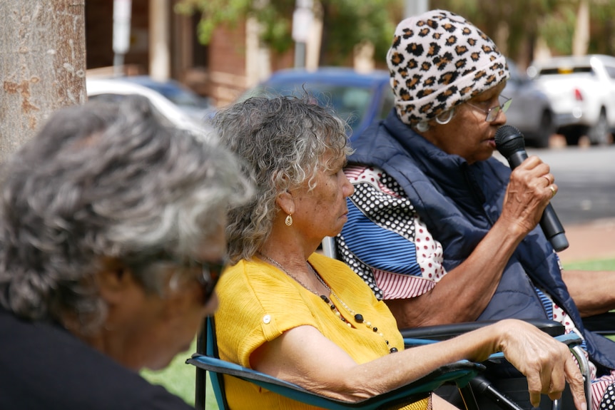 A group of elderly Aboriginal women