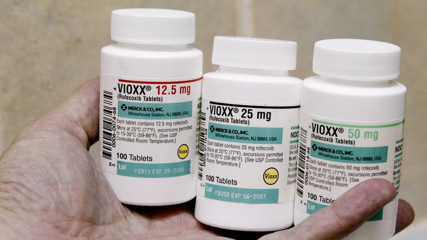 Prescription arthritis and pain medication VIOXX.