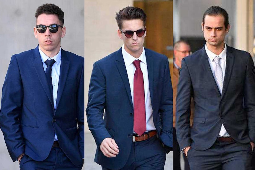 Bailey Joseph Hayes-Gordon, Jacob Watson and Nicholas Jackson found guilty of an Australia Day rape in Brisbane.