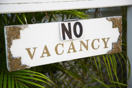 No vacancy sign (Getty Images: Jupiterimages)