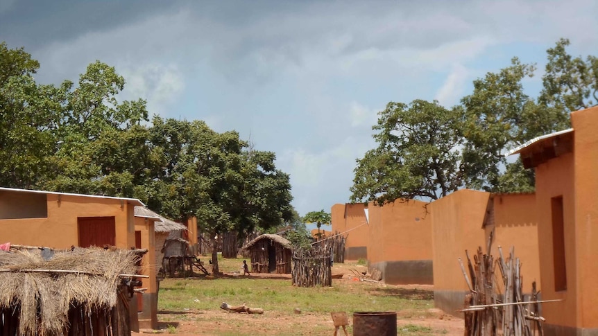 A mining resettlement village in Mozambique