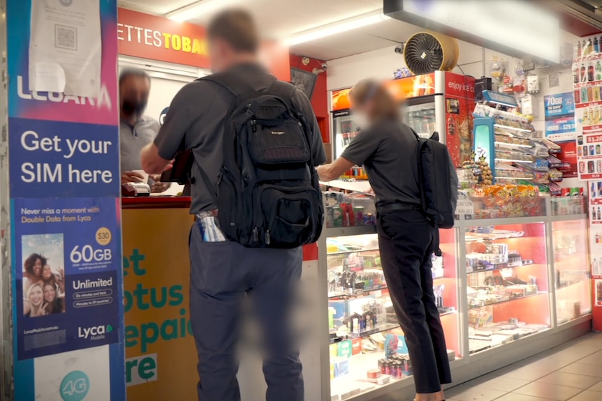 NSW Authorities at a convience store