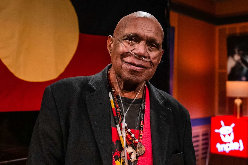 Archie Roach in the triple j Like A Version studio to cover Bob Marley for NAIDOC Week 2022
