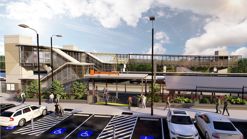 Digital render of the Morningside station after accessibility upgrades.