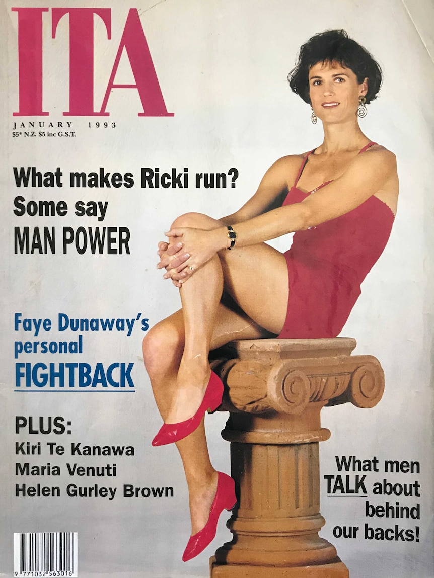 A transgender woman on the cover of ITA magazine from 1993.