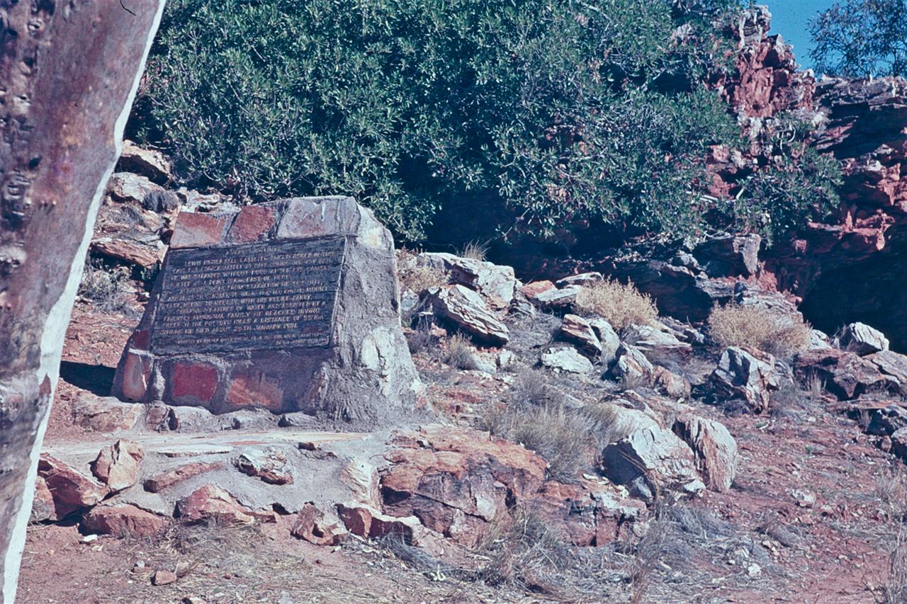 Newly built nemorial near Lasseter's Cave, Docker River