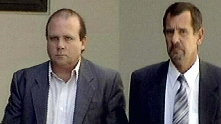 Convicted paedophiles Robbie Wheeler (left) and Victor Urquhart.
