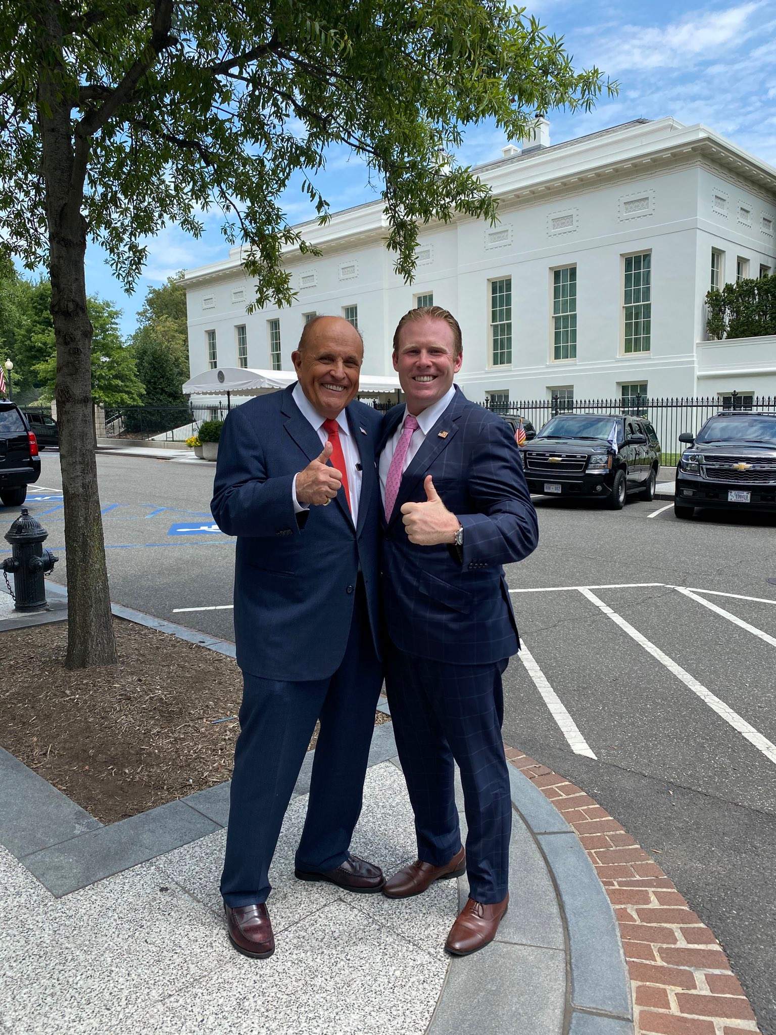 Donald Trump's son Donald Jr and Rudy Giuliani's son Andrew both