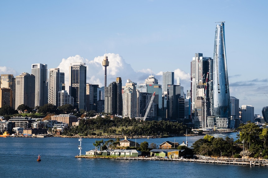 Kroontoren die de skyline van Sydney domineert. 