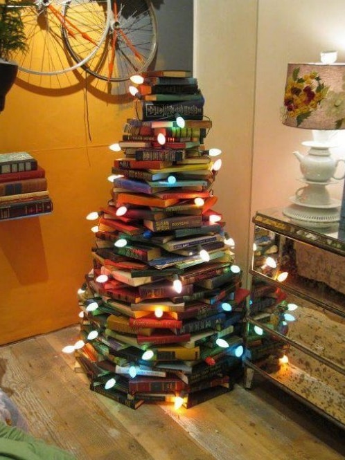 Book Christmas tree