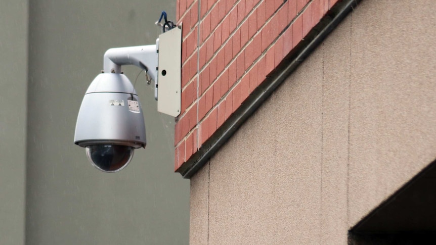 Security camera in Hobart CBD