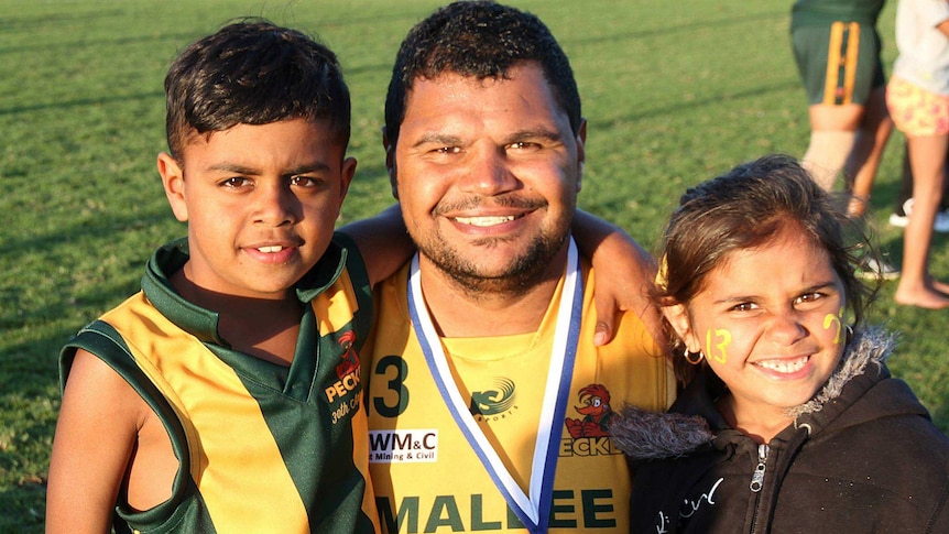 Harry Miller and two of his children