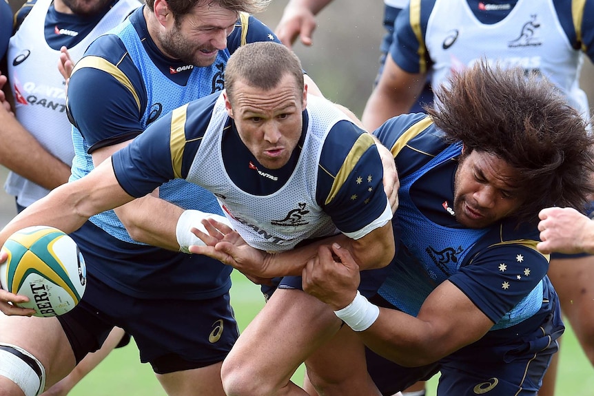 Matt Giteau at Wallabies training