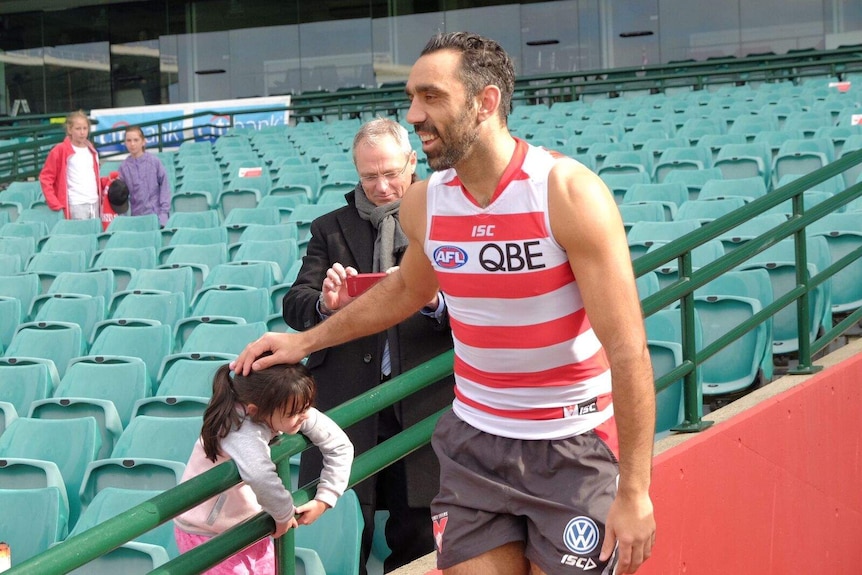 Adam Goodes returns to Swans training