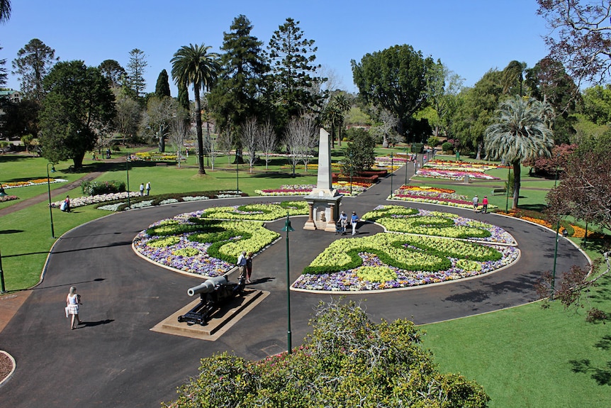 display gardens in the Botanic Gardens Toowoomba