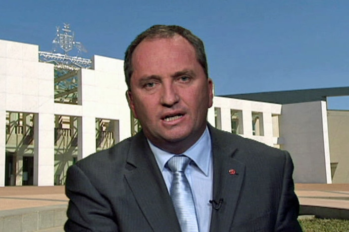 Agriculture Minister Barnaby Joyce is taking control of water