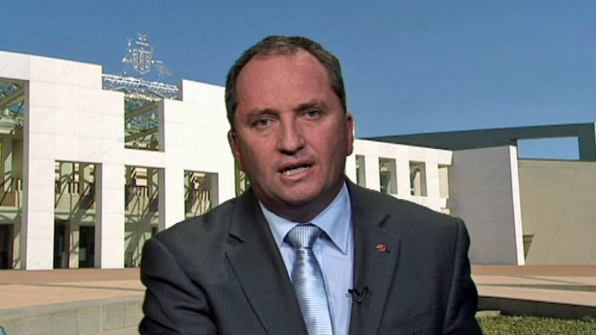 Opposition water spokesman Barnaby Joyce.