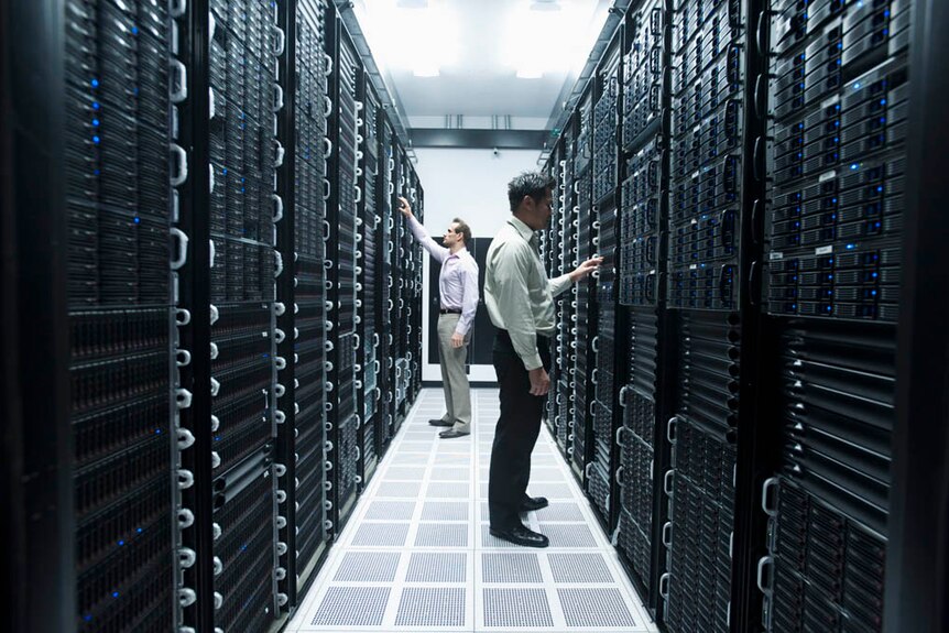 Servers in a big data centre