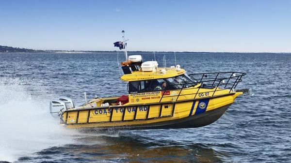 Australian Volunteer Coast Guard boat on patrol in Victoria