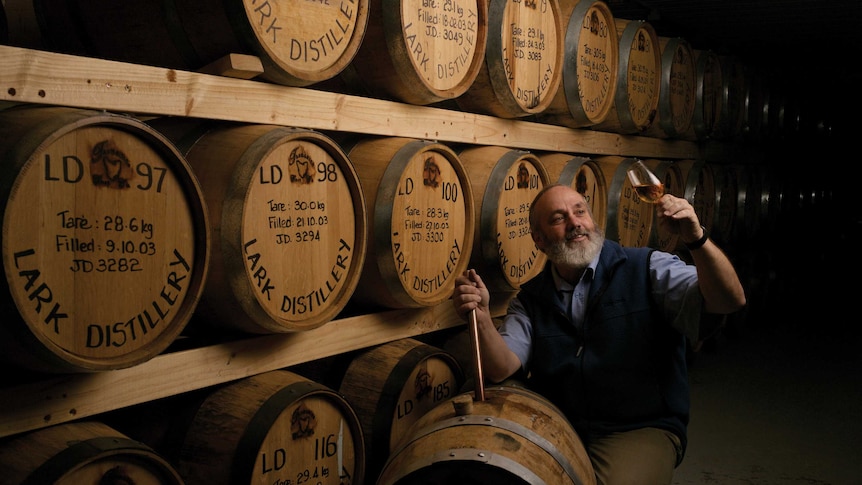 Whiskey distiller Bill Lark