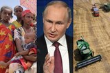Putin, wheat and Ethiopia composite