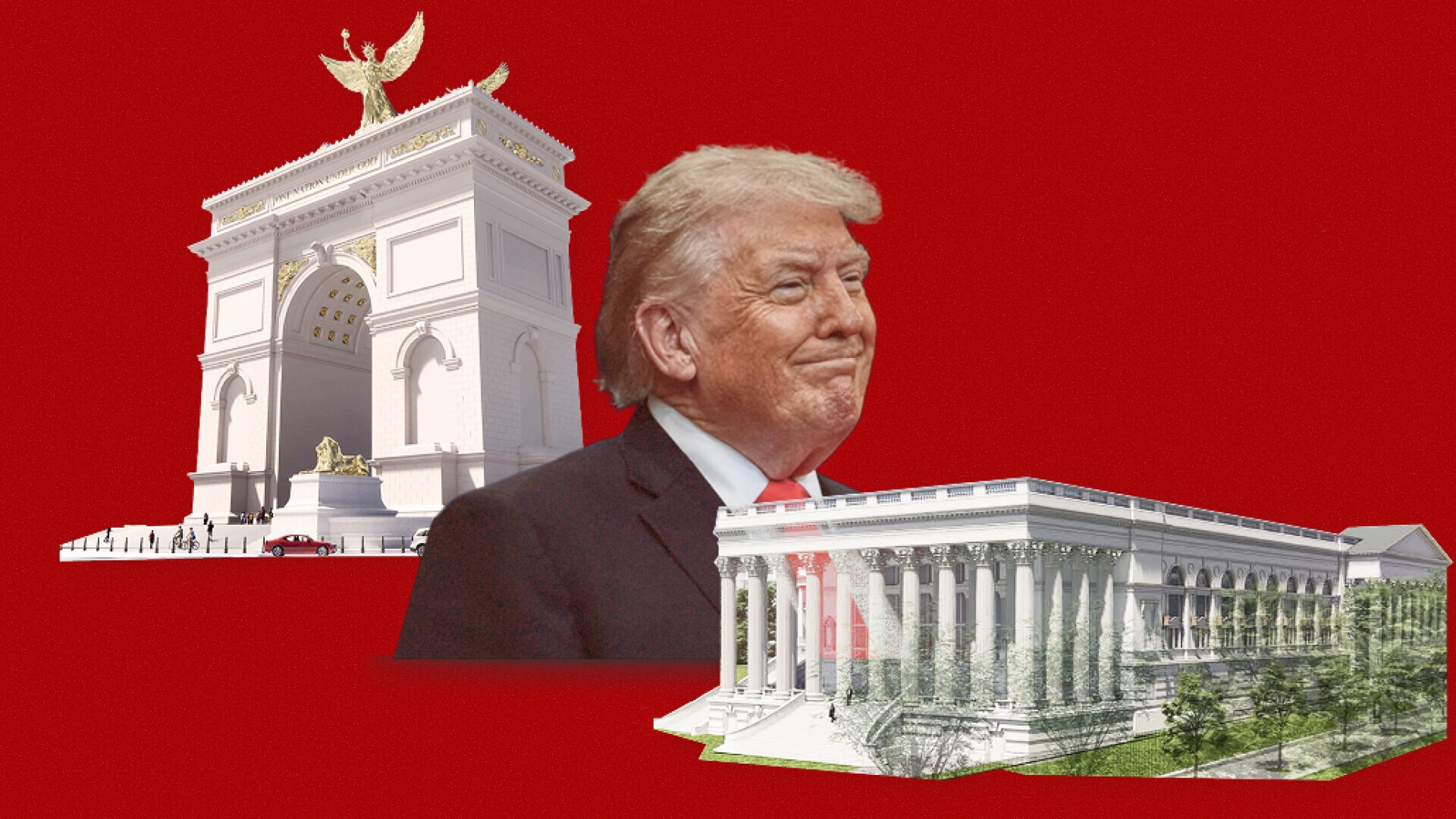 While the US marks defeating a king, Trump makes Washington his own