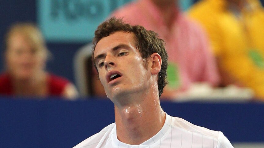 Frustrated ... Andy Murray. (file photo)