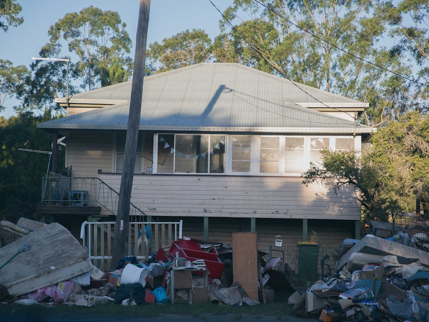 A raised home in North Lismore.